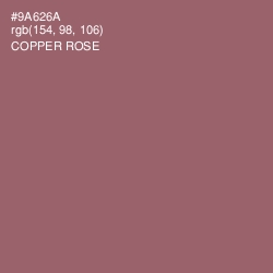 #9A626A - Copper Rose Color Image